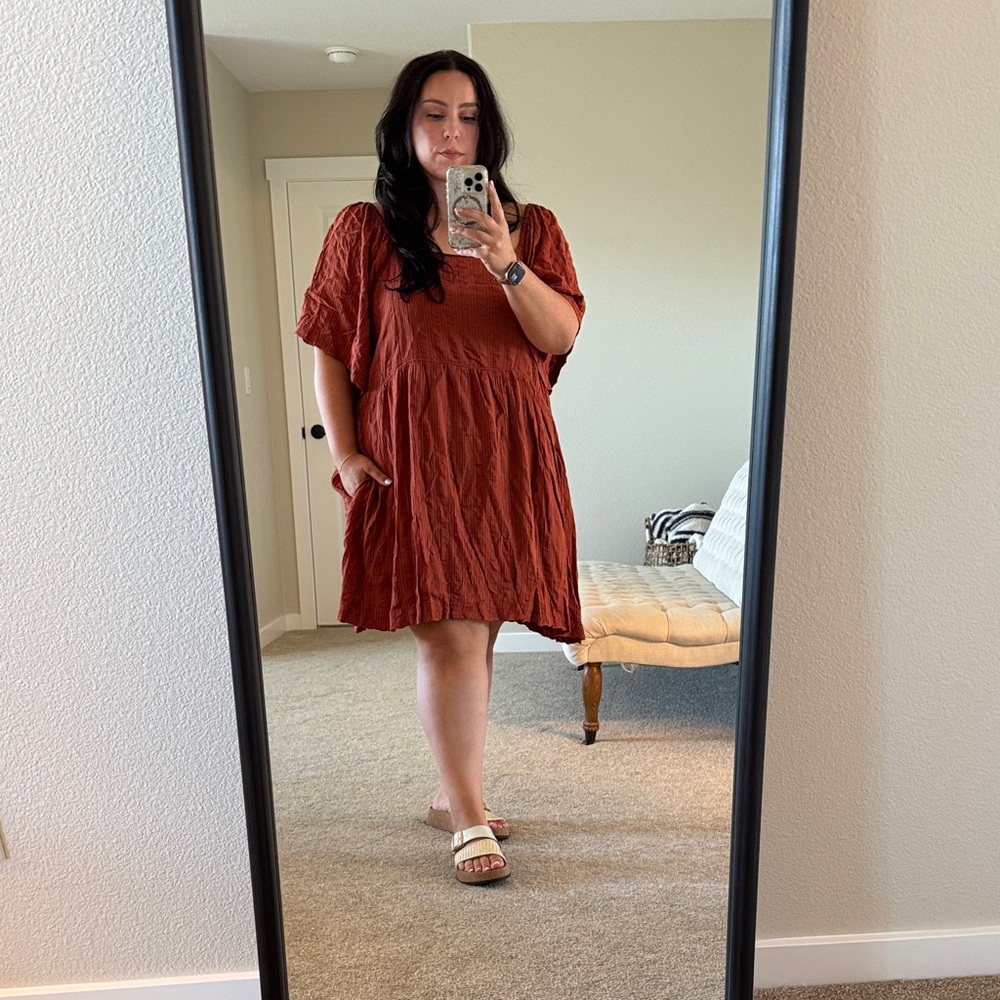 Able Terracotta Mini Dress